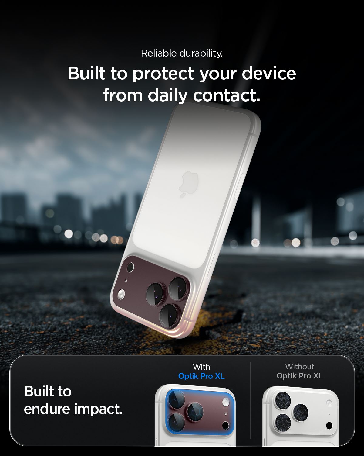 Spigen Glass tR EZ Fit Optik Pro XL 1 Pack, dark cherry - iPhone 18 Pro (16)