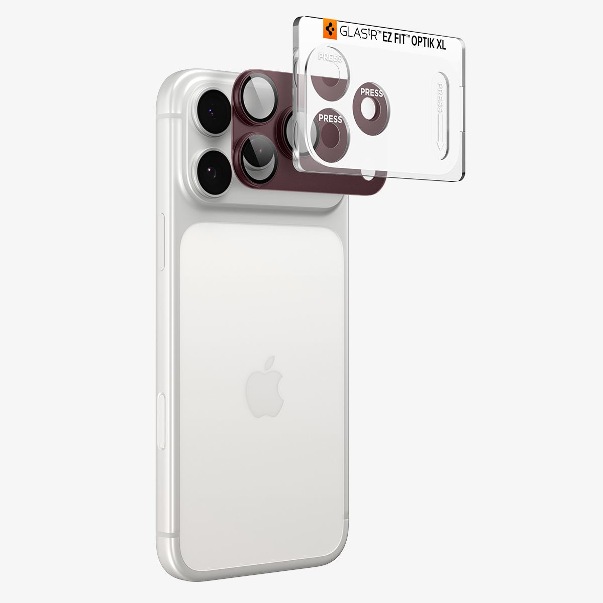 Spigen Glass tR EZ Fit Optik Pro XL 1 Pack, dark cherry - iPhone 18 Pro (2)