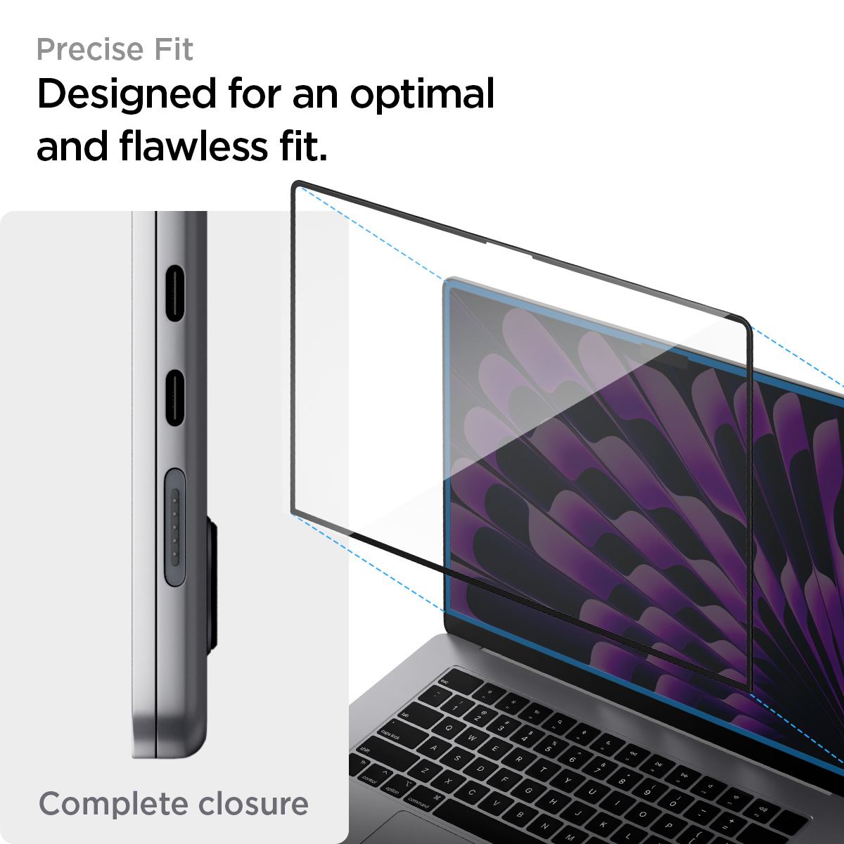 Spigen Glass tR SLIM 1 Pack - MacBook Air 15" M4/M3/M2 (12)