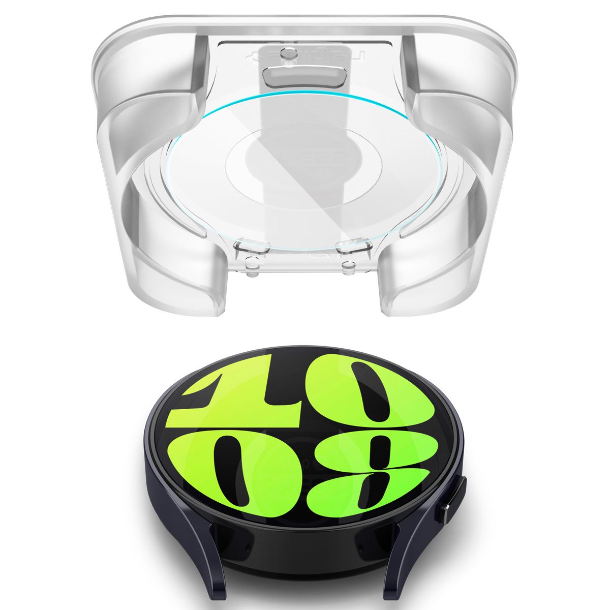 Spigen Glass tR EZ Fit 2 Pack - Samsung Galaxy Watch6 44mm (4)