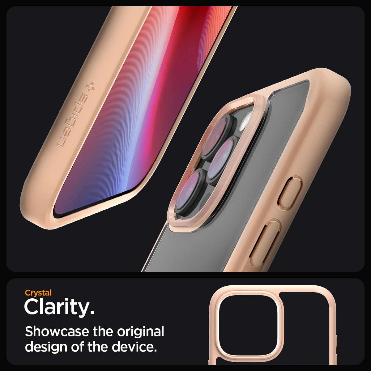 Spigen Ultra Hybrid, rose titanium - iPhone 16 Pro (7)