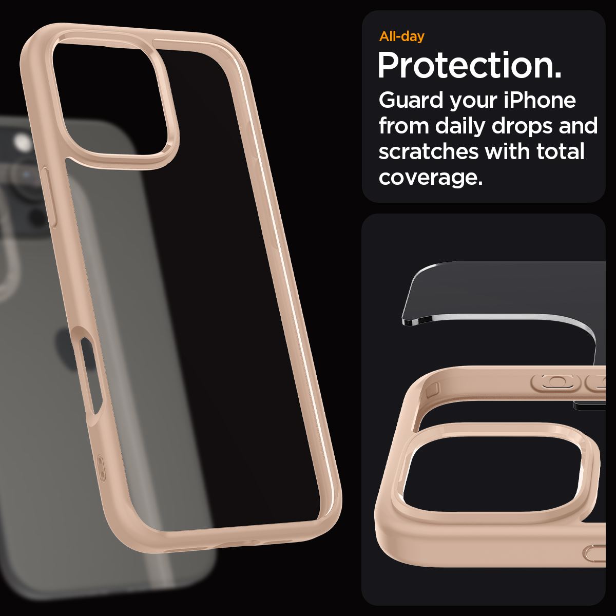 Spigen Ultra Hybrid, rose titanium - iPhone 16 Pro (9)