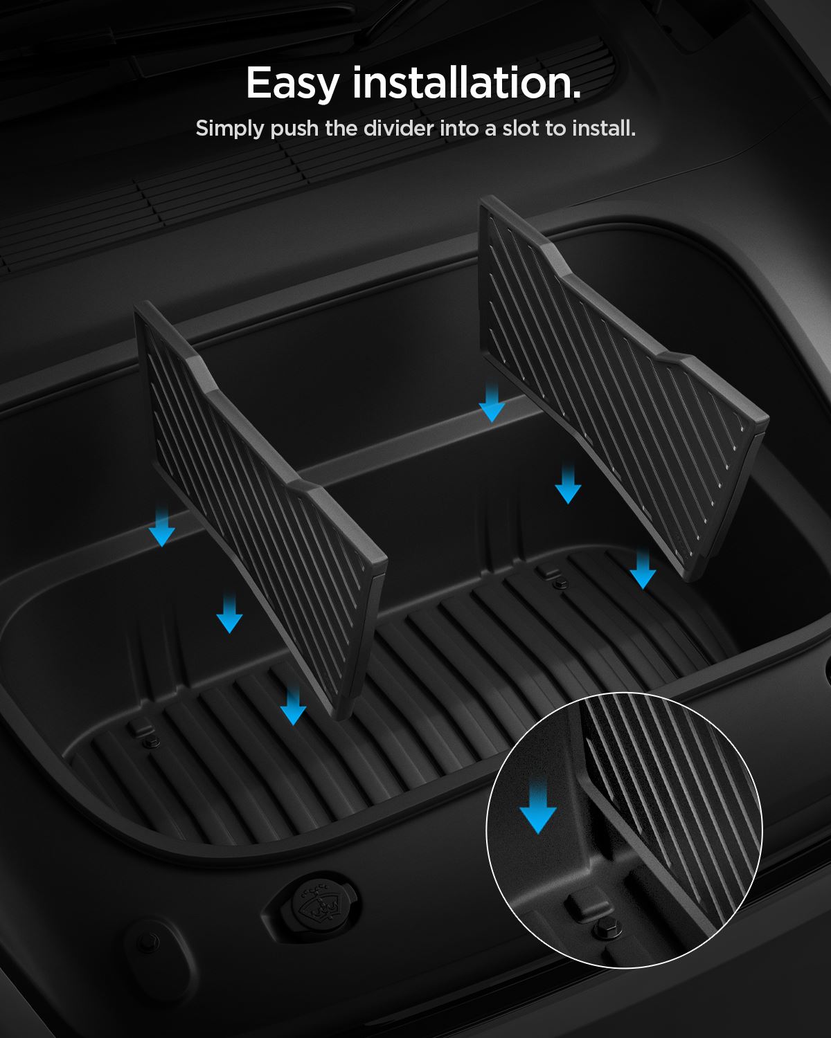 Spigen Tesla Frunk Divider, black - Tesla Model Y(Juniper) (18)