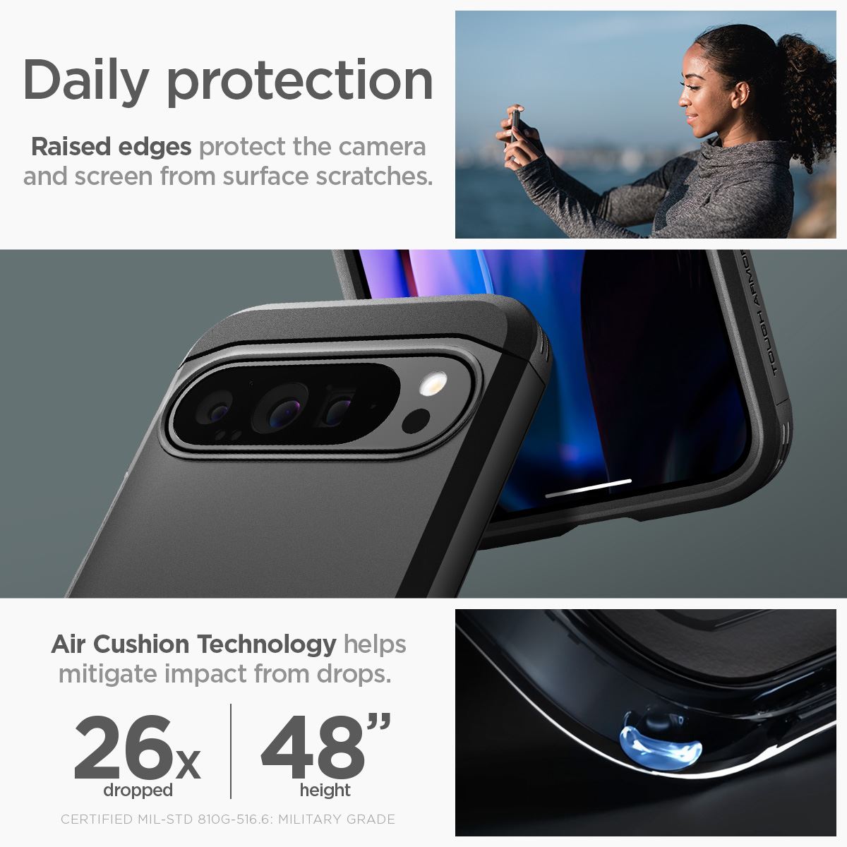 Spigen Tough Armor, black - Google Pixel 9 Pro XL (13)