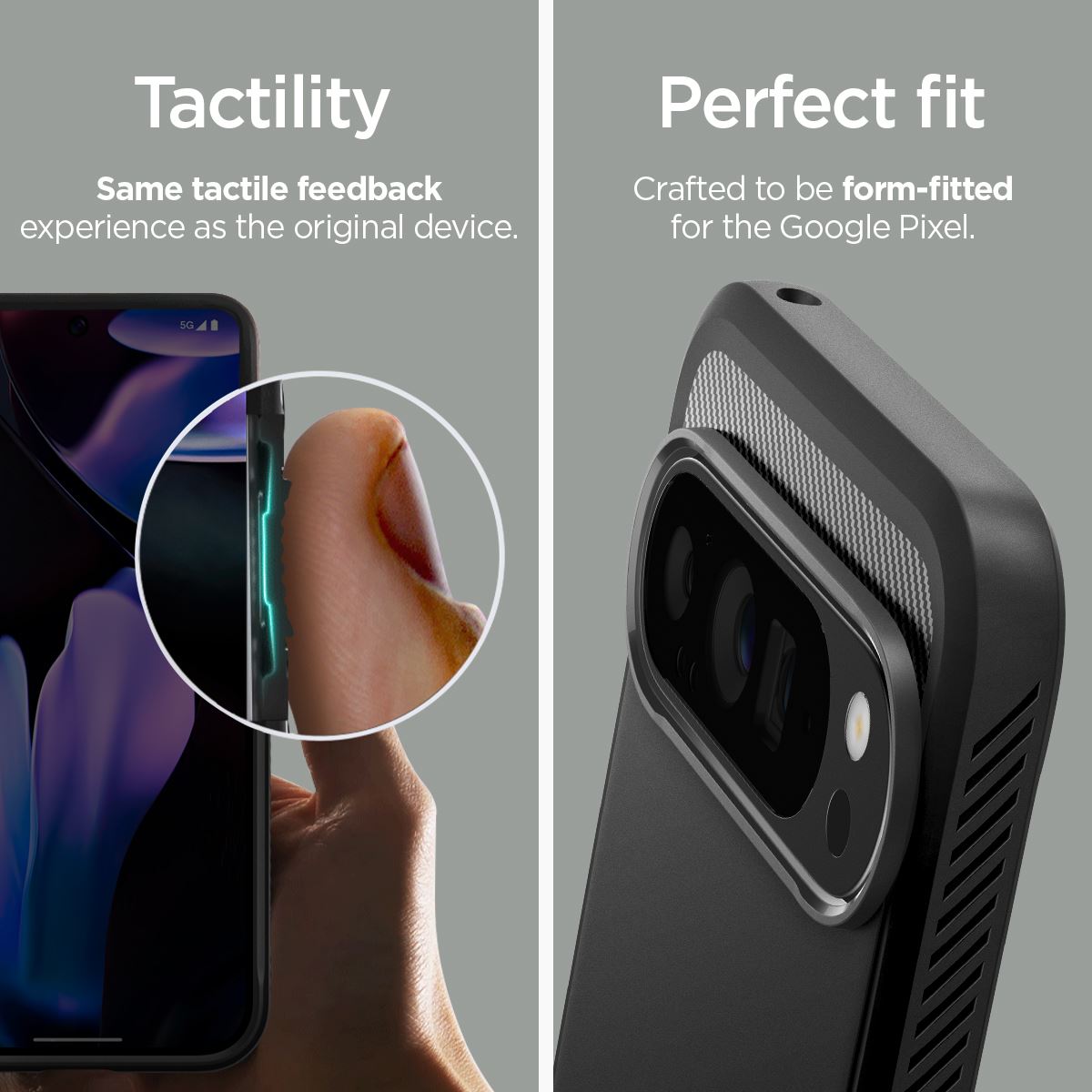 Spigen Rugged Armor, matte black - Google Pixel 9 Pro XL (15)
