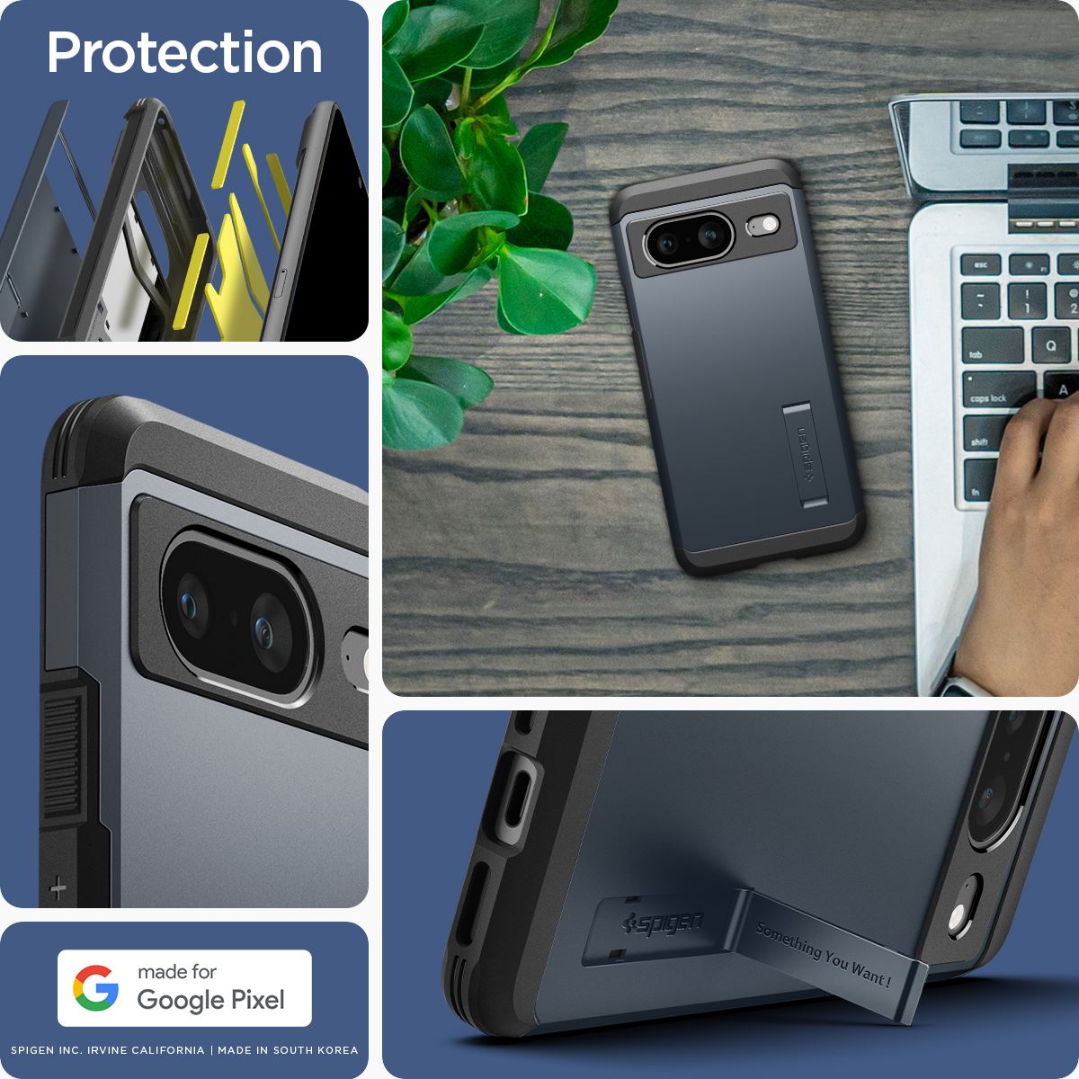 Spigen Tough Armor, metal slate - Google Pixel 8 (14)