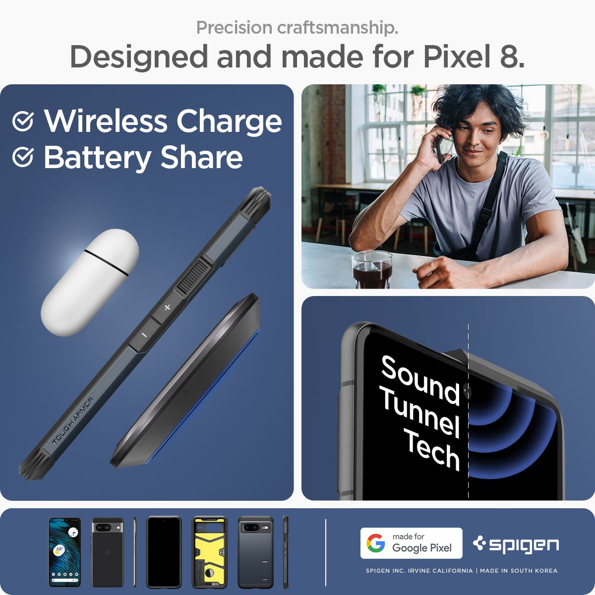 Spigen Tough Armor, metal slate - Google Pixel 8 (19)