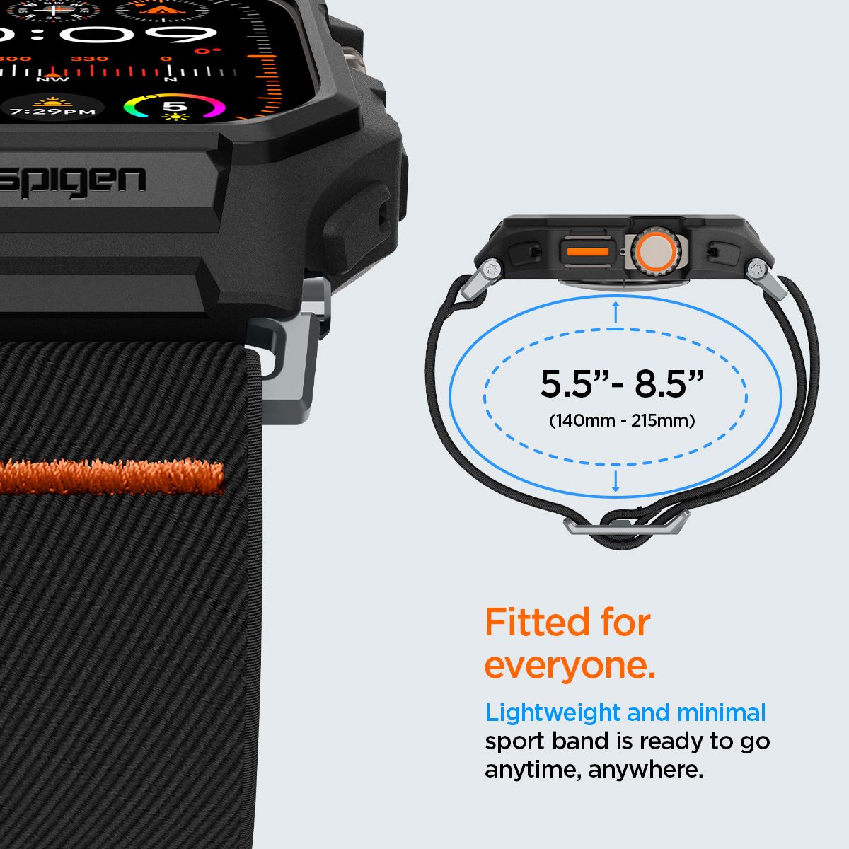 Spigen Lite Fit Pro, matte black - Apple Watch Ultra 3/2/1  (11)