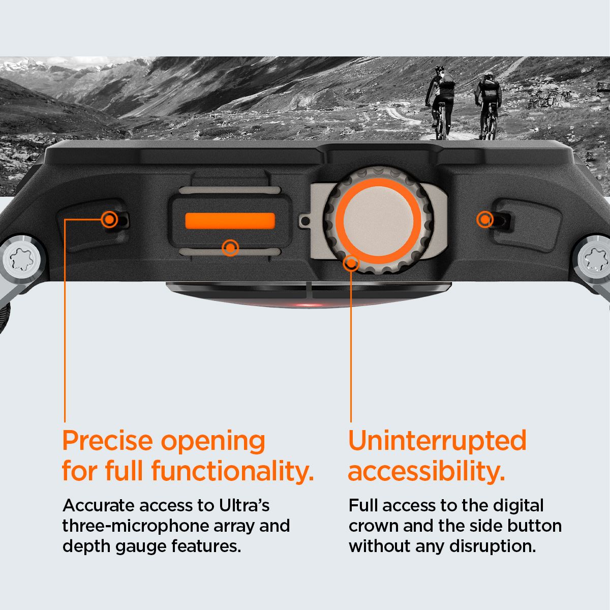 Spigen Lite Fit Pro, matte black - Apple Watch Ultra 3/2/1  (14)