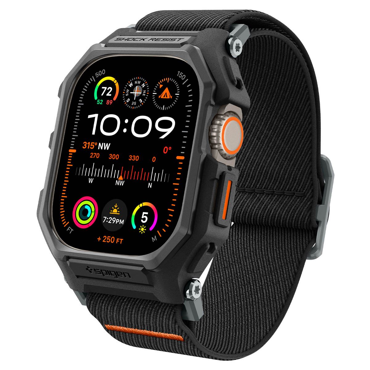Spigen Lite Fit Pro, matte black - Apple Watch Ultra 3/2/1 