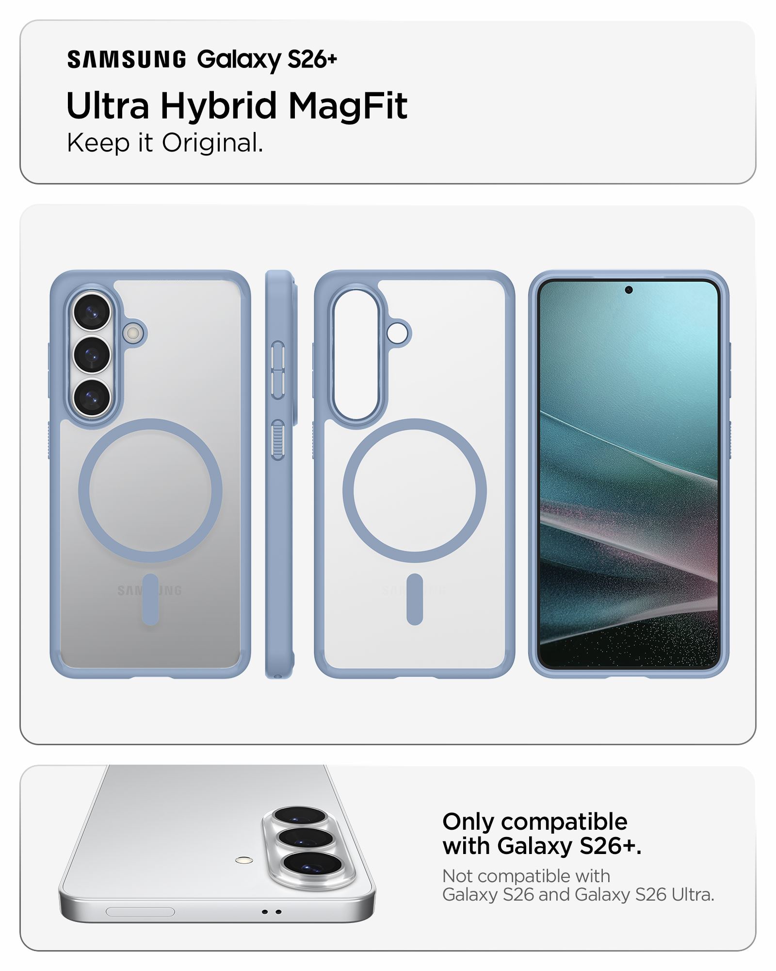 Spigen Ultra Hybrid MagSafe, light blue - Samsung Galaxy S26+ (15)