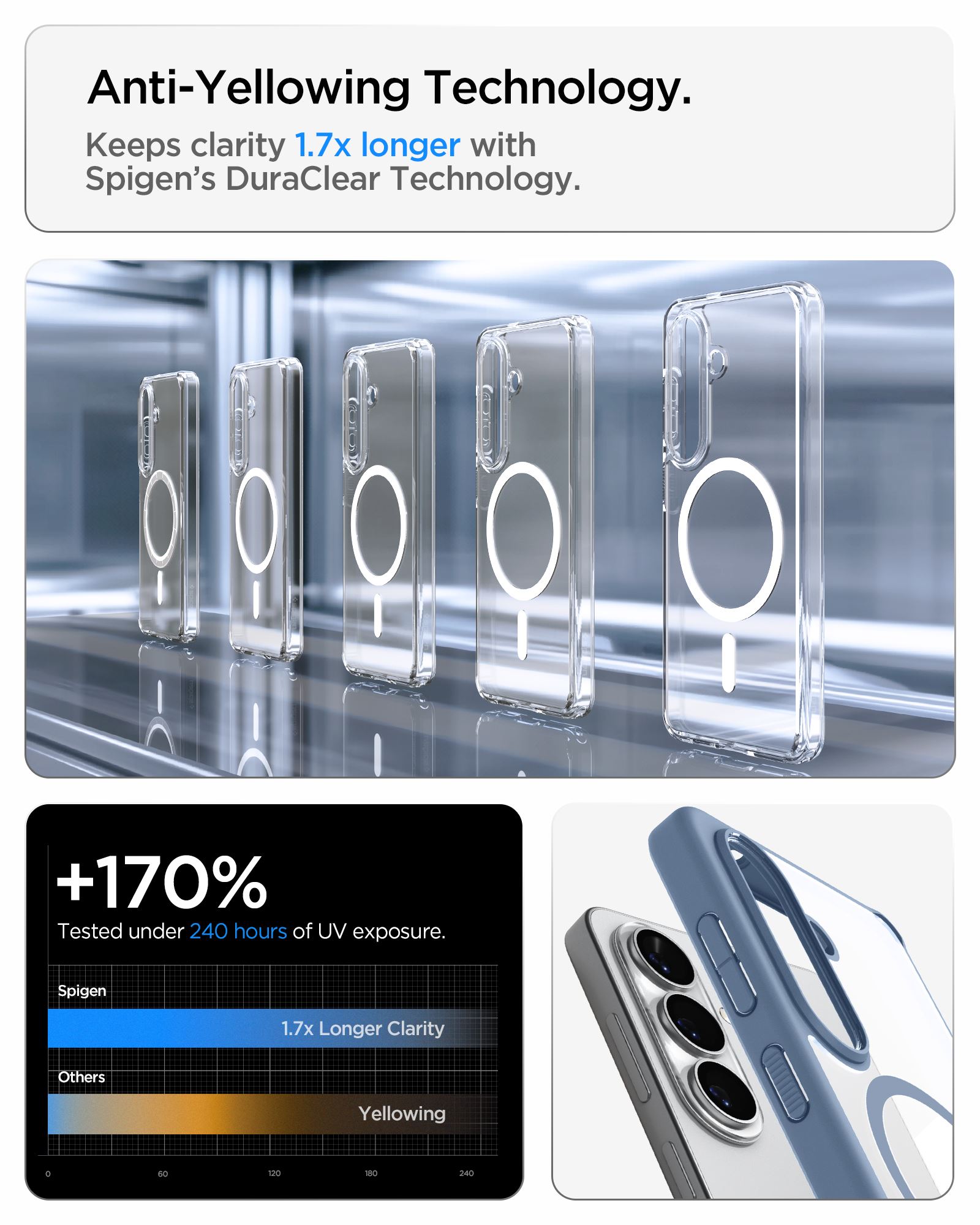 Spigen Ultra Hybrid MagSafe, light blue - Samsung Galaxy S26+ (16)