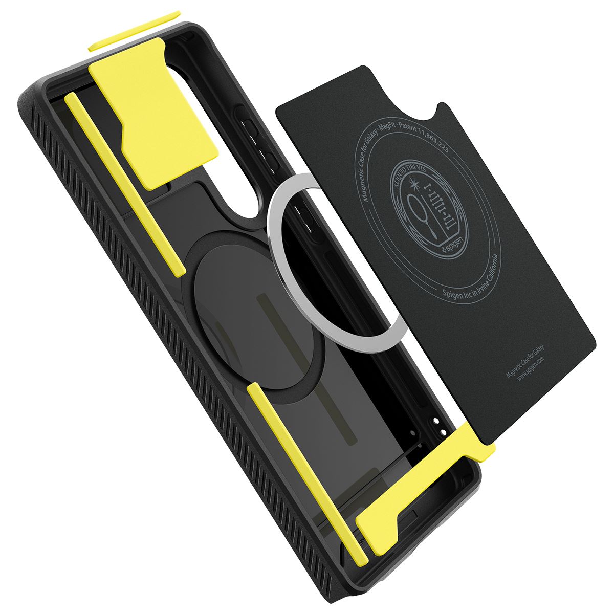 Spigen Rugged Armor MagSafe, matte black - Samsung Galaxy S25 Ultra (13)