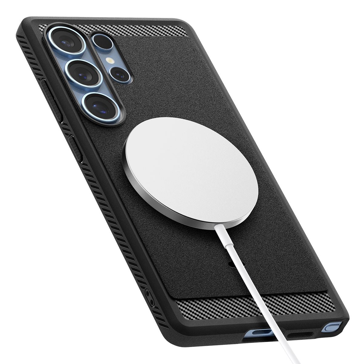 Spigen Rugged Armor MagSafe, matte black - Samsung Galaxy S25 Ultra (9)