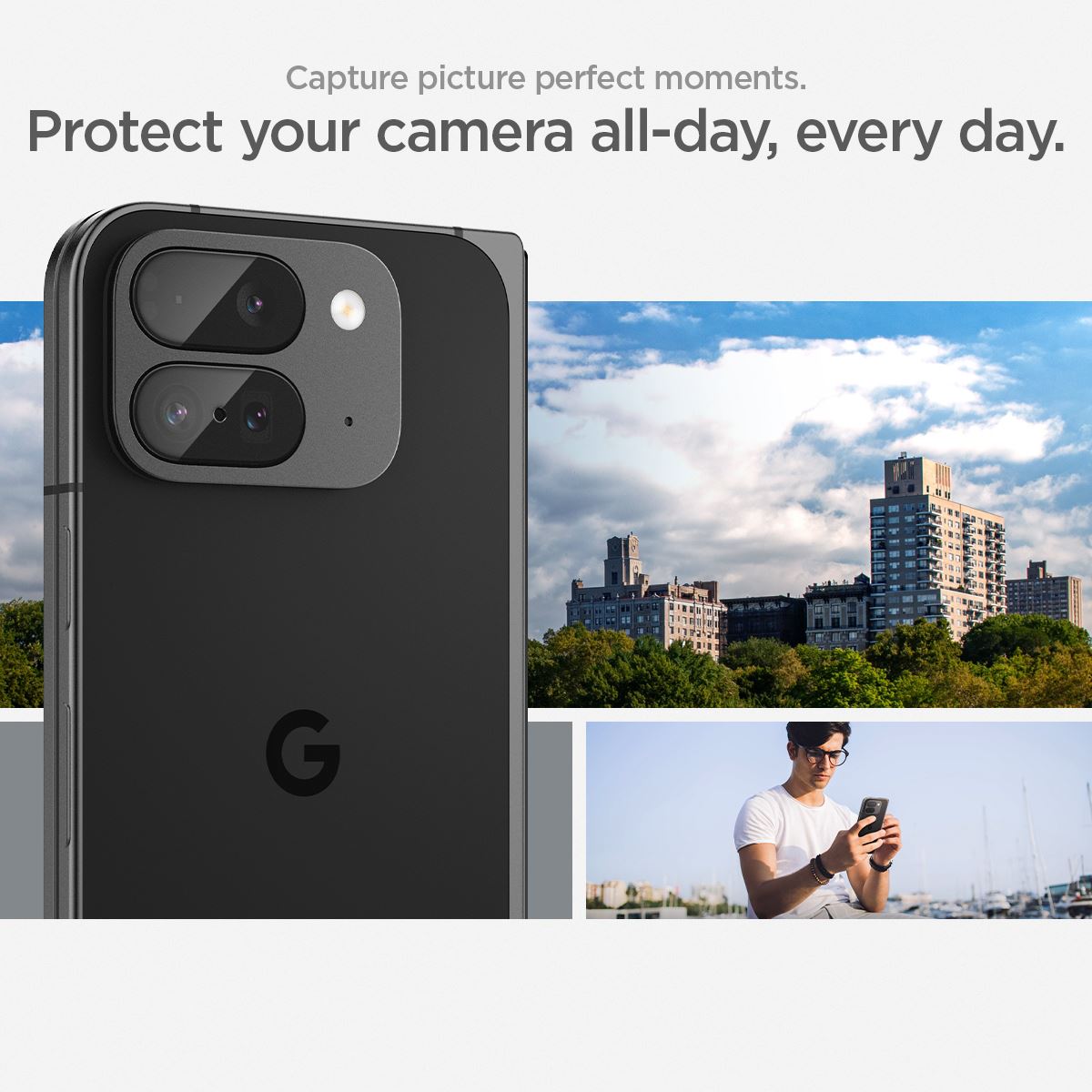 Spigen Glass tR EZ Fit Optik 2 Pack, crystal clear - Google Pixel 9 Pro Fold (12)
