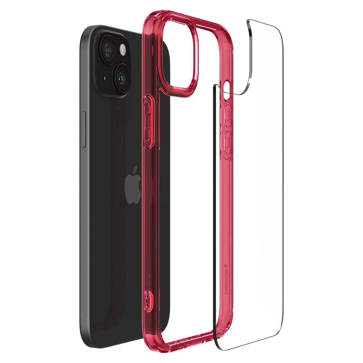 Spigen Ultra Hybrid, red crystal - iPhone 15 (8)