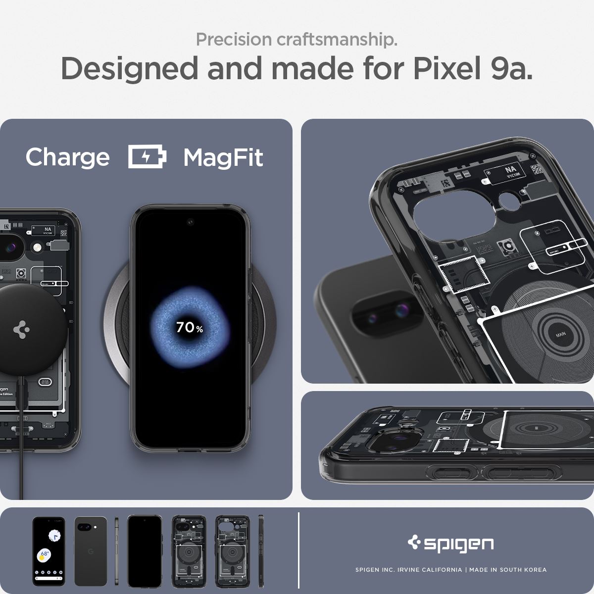 Spigen Ultra Hybrid MagSafe, zero one black - Google Pixel 9a (14)