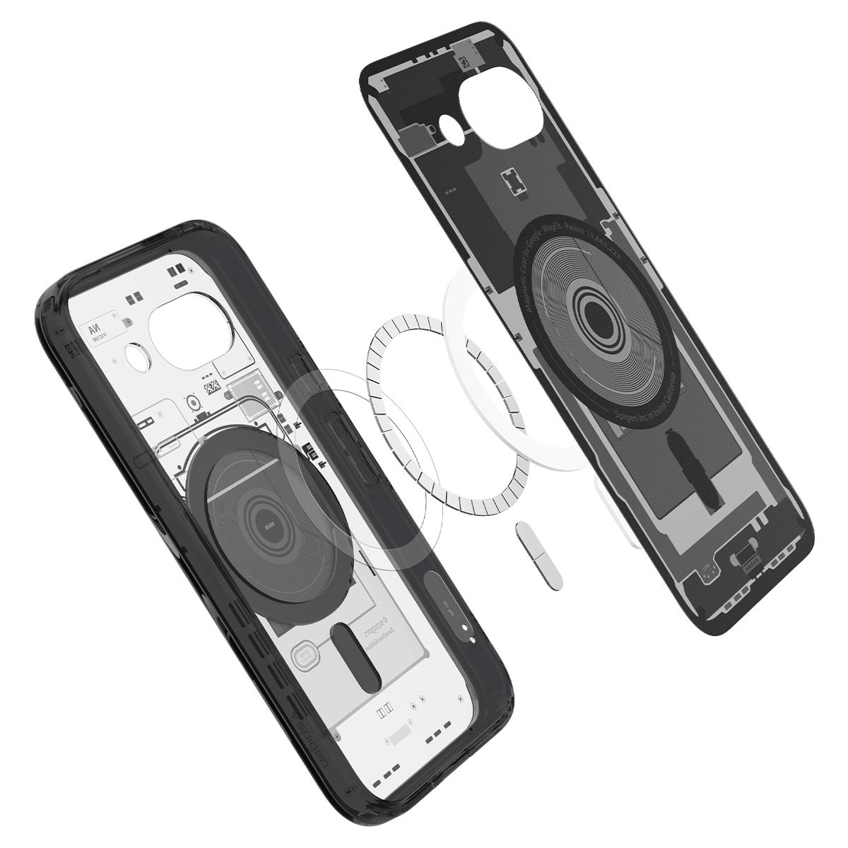 Spigen Ultra Hybrid MagSafe, zero one black - Google Pixel 9a (6)