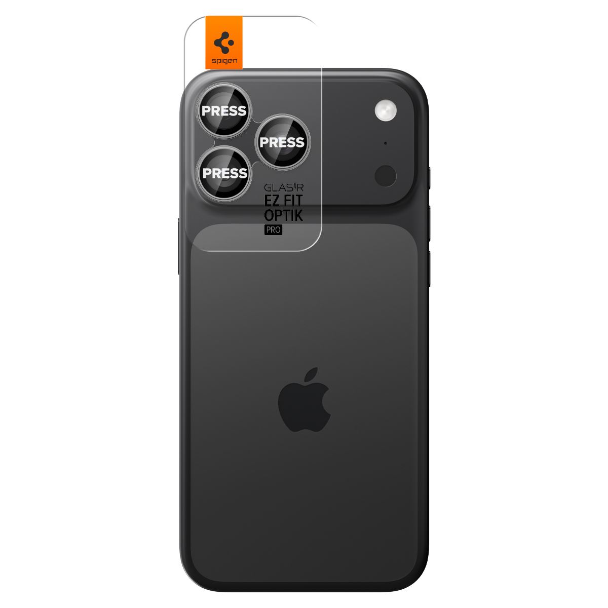 Spigen Glass tR EZ Fit Optik Pro 2 Pack, gray - iPhone 17/16/15/14 Pro / 17/16/15/14 Pro Max (2)