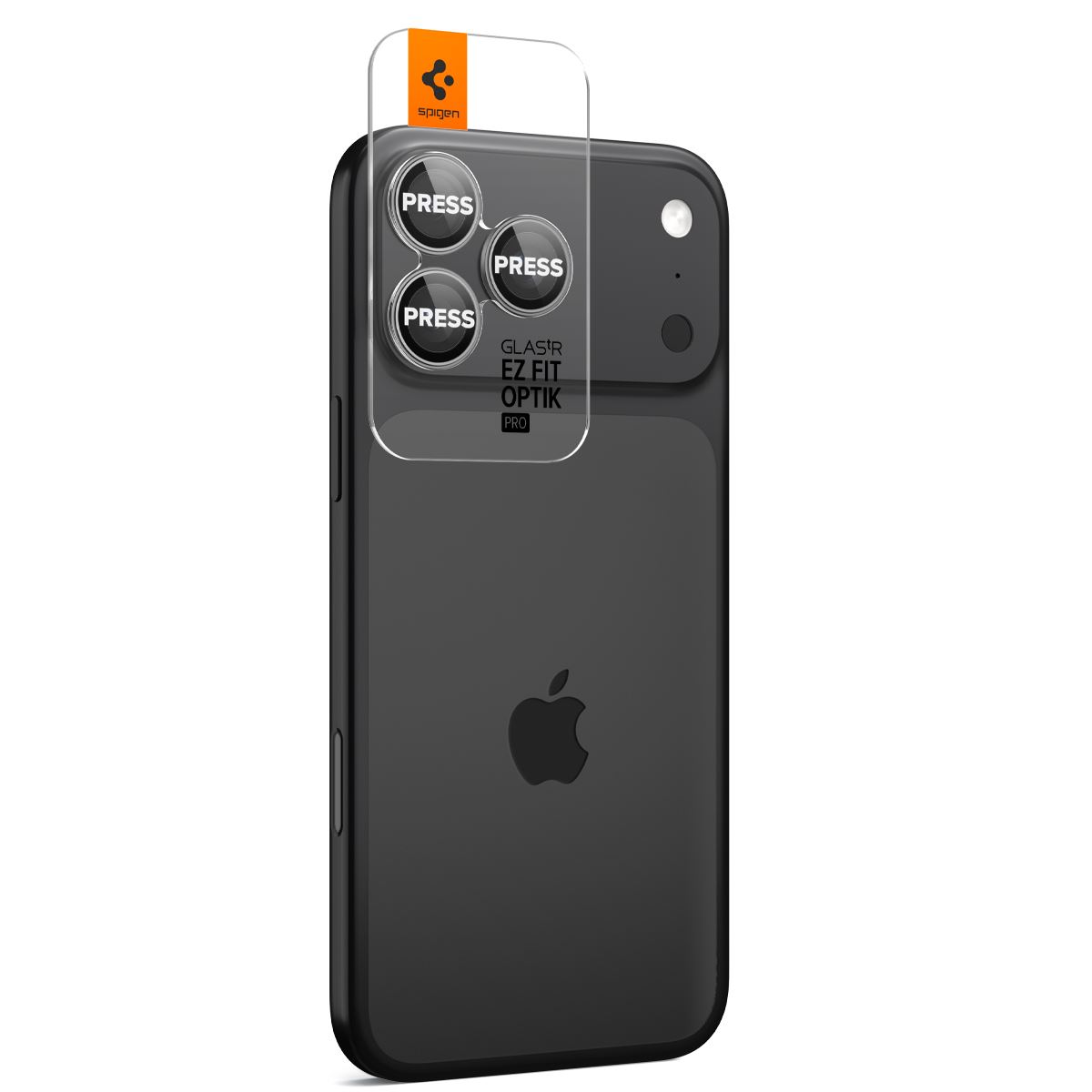 Spigen Glass tR EZ Fit Optik Pro 2 Pack, gray - iPhone 17/16/15/14 Pro / 17/16/15/14 Pro Max (6)